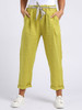 Mustard Plain Linen Trouser
