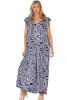 Navy Geometric print jumpsuit