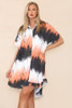 Printed Oversized Shirt Dress