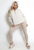 beige Ribbed High Waisted Leggings