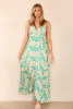 Paisley Print Strappy Maxi Dress