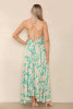 Paisley Print Strappy Maxi Dress