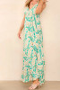 Paisley Print Strappy Maxi Dress