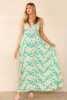 Paisley Print Strappy Maxi Dress