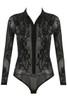 Embellished Bodysuit Long Sleeve