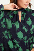 Green Floral High Neck Shift Dress