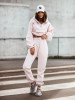 Pink Two Piece Loungewear Hoodie Set