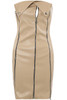 Zipped PU Leather Mini Dress