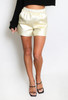 Gold Metallic Shorts