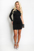 One Shoulder Embellished Mini Dress