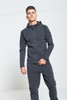Charcoal Grey Slim Fit Full Zip Tracksuit