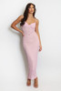 Pink Lace Maxi Dress