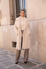 Beige Long Faux Fur Coat