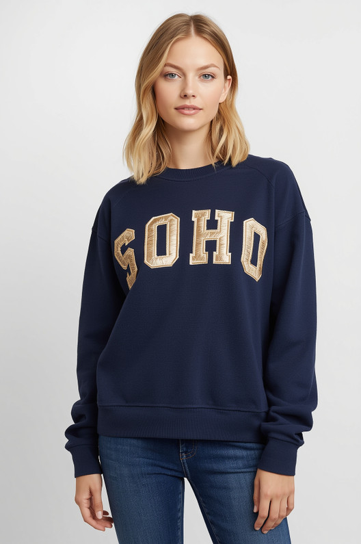 Navy Soho Sweatshirt Navy Soho Sweatshirt