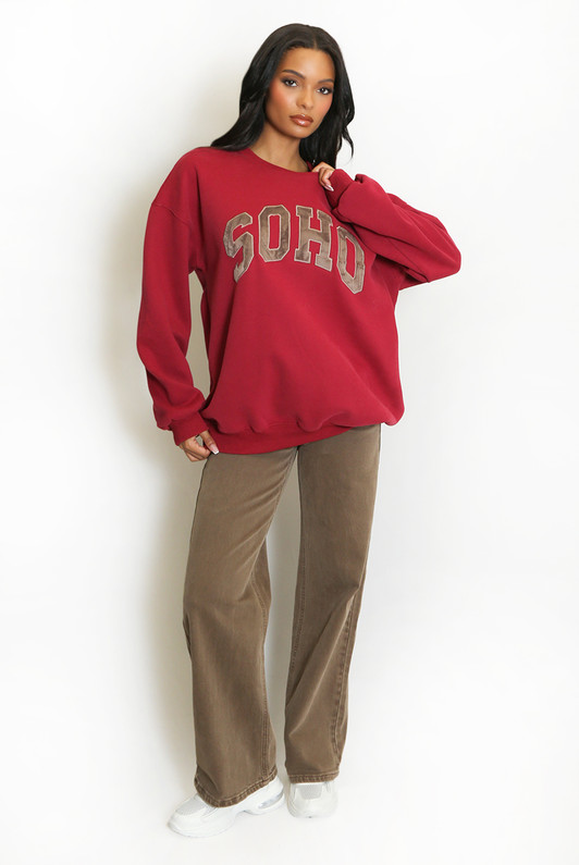 Red Soho Sweatshirt