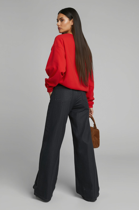 Oversized Sweatshirt in Red