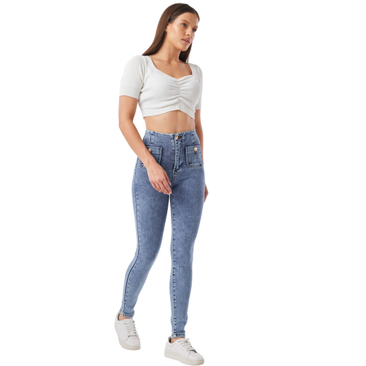 Skinny Front Pocket Jeans