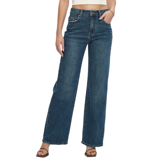 Wide Leg Jeans in Navy