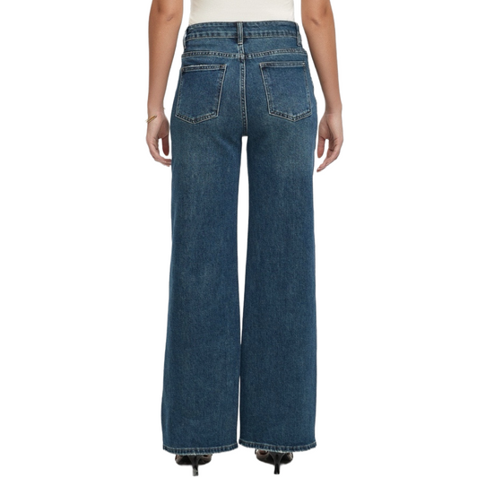 Wide Leg Jeans in Navy