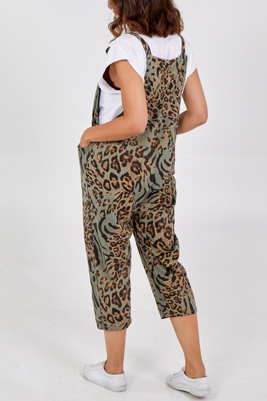 Animal Print Dungaree