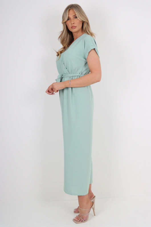 Ladies Wrap Belt Jumpsuit