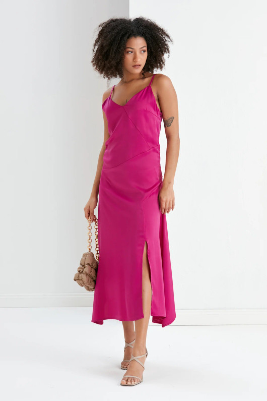 Asymmetrical Hem Slip Cami dress