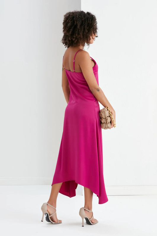 Asymmetrical Hem Slip Cami dress