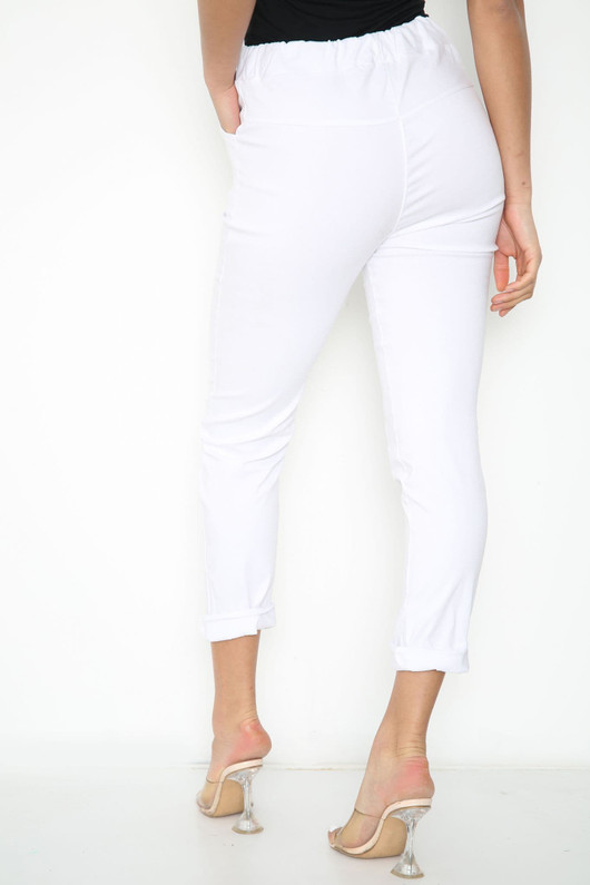 Plain White Magic Trousers