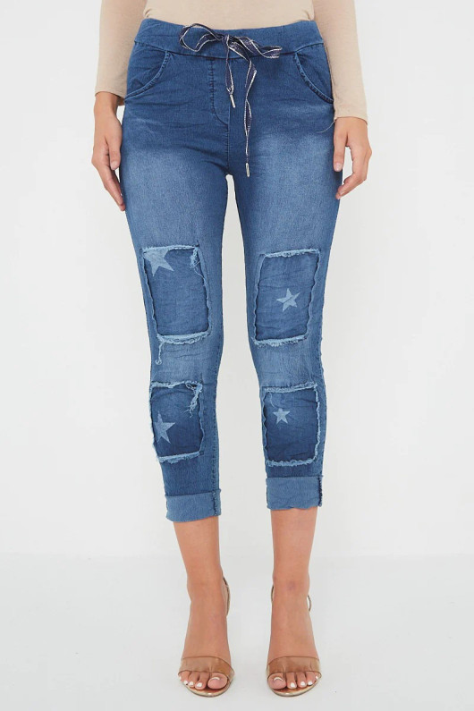 Frayed Denim Magic Trousers