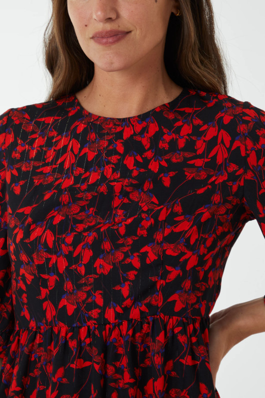 Floral Print Swing Dress