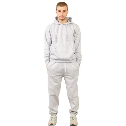 Plain Grey Fleece Tracksuit