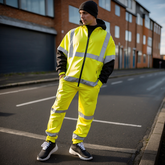 Hi Vis Joggers Yellow