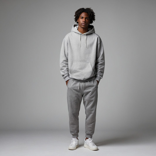 Boxy Oversized Grey Hoodie