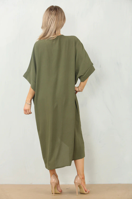 Khaki Knot Dress