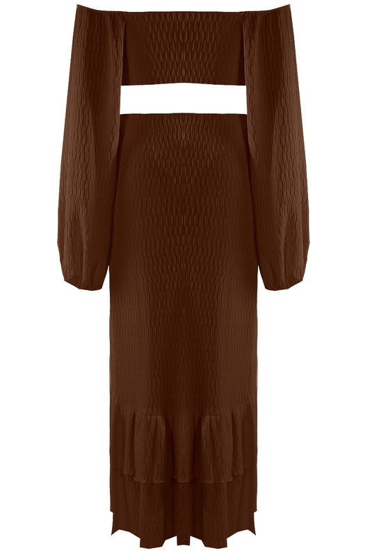 buckle crop top co ord set
