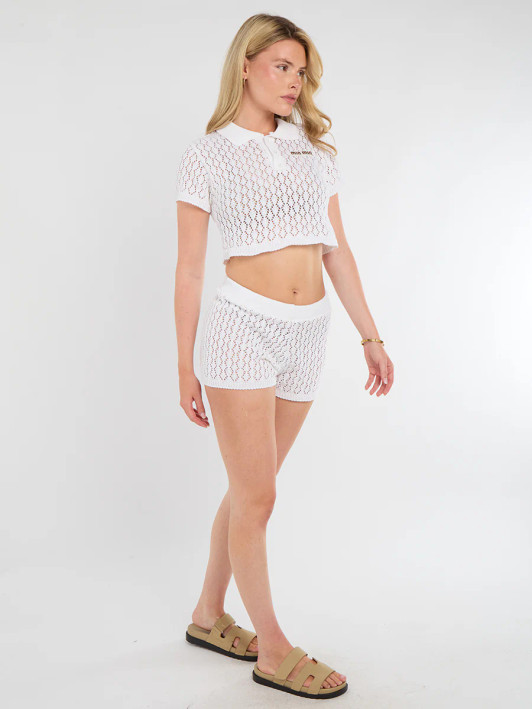 Crochet Top and Shorts Co-Ord