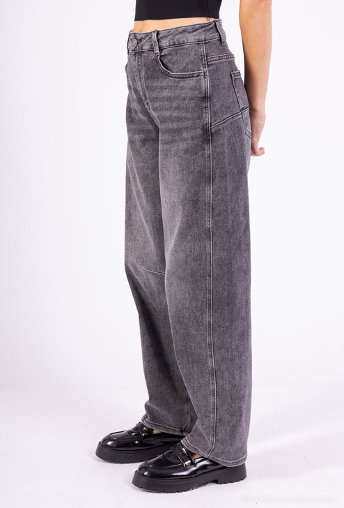 Grey Denim Balloon Jeans