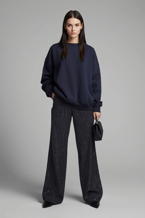 300GSM Oversized Sweatshirt in Navy