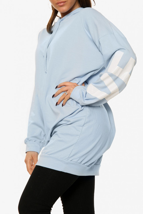 Vetemants Slogan Print Oversized Hoodie