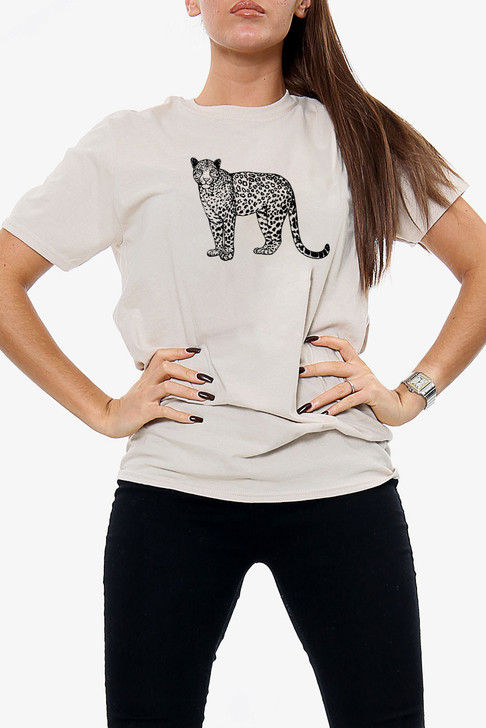 Women's Leopard Print Oversized T-shirt