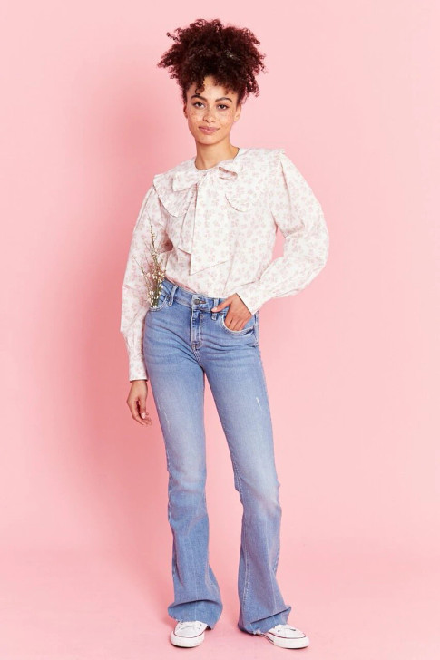 Ditsy Floral Pussy Bow Blouse