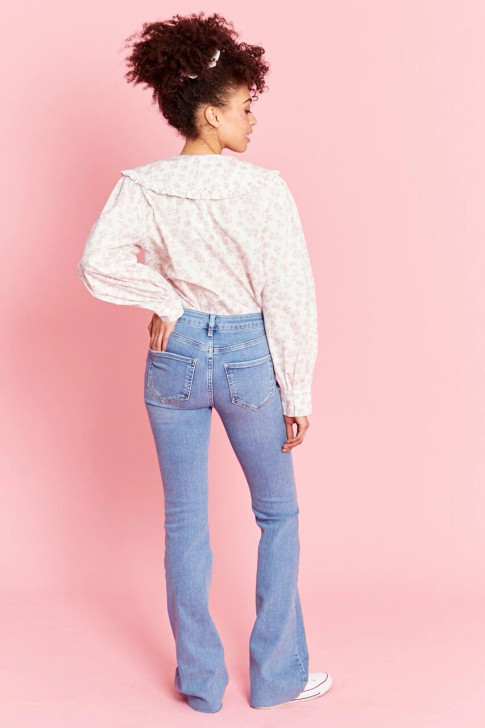 Cream Pussy Bow Blouse
