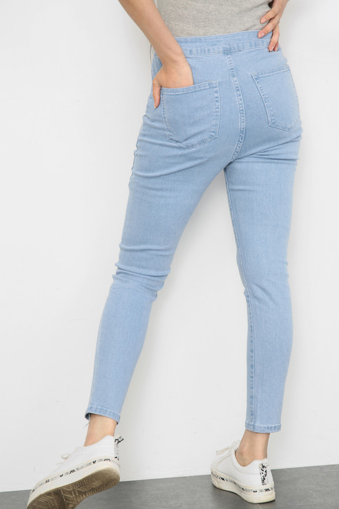 High Waisted Skinny Fit Denim Jeans