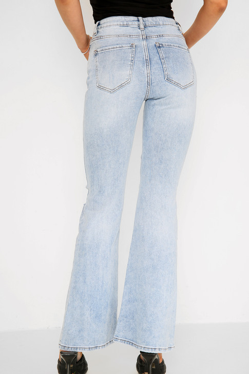 Ripped Wide Leg Jeans