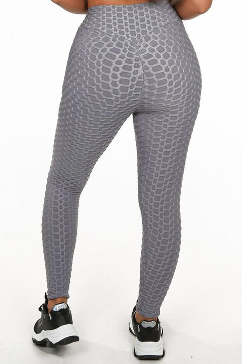 Waffle Textured High Waisted Leggings