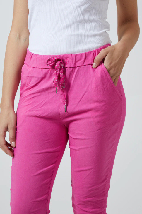 Pink Magic Crushed Trousers