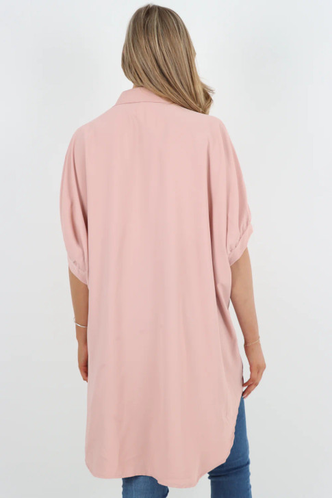 Women's Gold Button Oversized Shirt Women's Gold Button Oversized Shirt