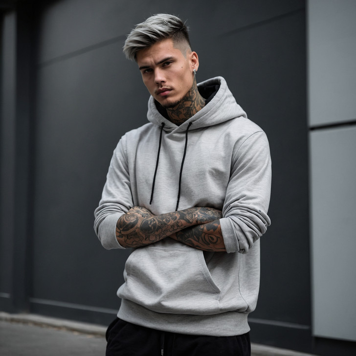 Essential Marl Grey Hoodie