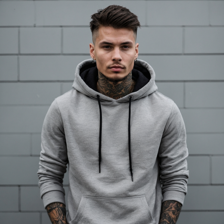 Essential Marl Grey Hoodie