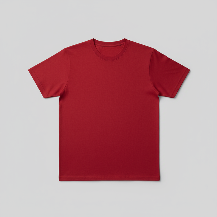 Red Blank Boxy Fit T-Shirt 190GSM